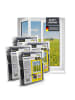 EASYmaxx Moskitonetz Fenster 4er-Set 130x150cm schwarz mit Klettverschluss Schwarz