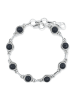 mantraroma 925er Silber - Armbänder (L) 20,5 cm mit Onyx