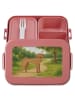 Mr. & Mrs. Panda MEPAL Bentobox Hund Dogge Design ohne Spruch in Rot Pastell