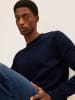 Tom Tailor Feinstrick Basic Pullover Rundhals Sweater in Navy