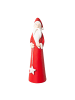Creativ home Weihnachtsmann aus Keramik in rot