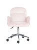Beliani Bürostuhl PRIDDY in Rosa - (W) 60 x (H) 79 x (L) 60 cm