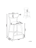 Beliani 2-tlg Barhocker HOLLY in Braun/Grau