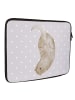Mr. & Mrs. Panda Laptop Tasche Otter Kopfüber ohne Spruch in Grau Pastell