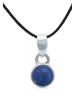 mantraroma 925er Silber - Kettenanhänger (L) 9 x (B) 19 mm mit Lapis Lazuli