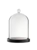 Butlers Glasglocke DOME für Duftkerzen in Schwarz