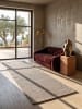 KADIMA DESIGN Flachwebteppich Uni flachgewebt pflegeleicht Wohnzimmer Flur Esszimmer in Taupe