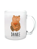 Mr. & Mrs. Panda Kaffeetasse Bär Dankbar mit Spruch in Transparent