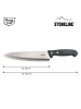 Stoneline Kochmesser 31,5 cm, mit Klingenschutz in Schwarz