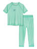 Playshoes UV-Schutz Shirt 1/1-Arm Surfbrett Palme m Legging in mint