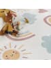 KADIMA DESIGN Kinderteppich waschmaschinenwaschbar Regenbogen Sonne Wolken in Mehrfarbig