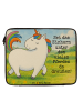 Mr. & Mrs. Panda Notebook Tasche Einhorn Stolzieren Design mit S... in Weiß