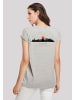 F4NT4STIC Extended Shoulder T-Shirt Escape Discover the World Asian Town in grau meliert