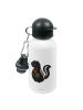 Mr. & Mrs. Panda Kindertrinkflasche Stinktier Blume ohne Spruch in Weiß