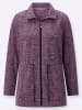 Sieh an! Fleece-Jacke in traube-orchidee-meliert