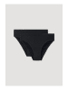 Hessnatur Slip regular cut im 2-er Pack in schwarz