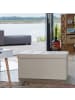 relaxdays Sitzbank Stauraum in Creme - (B)76 x (H)38 x (T)38 cm
