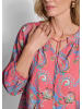 GOLDNER Viskosebluse mit Paisley-Muster in koralle / gemustert