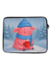 Mr. & Mrs. Panda Laptop Tasche Schwein Glühwein Design ohne Spruch in Weiß