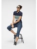 Kangaroos Poloshirt in marine-grün-weiß