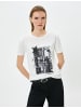 KOTON T-shirt in Weiß