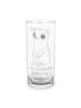 Mr. & Mrs. Panda Wasserglas Plumplori Glücklich mit Spruch in Transparent