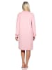 NORMANN Frottee Nachthemd langarm Bündchen - 82100 in rosa