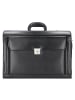 Alassio Pilotenkoffer Leder 49 cm Laptopfach in schwarz