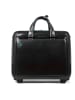 Piquadro Blue Square 2-Rollen Businesstrolley Leder 37 cm Laptopfach in black