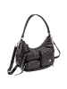 DuDu Pocket Schultertasche Leder 30 cm in nero