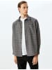 KOTON Shirt in Anthrazit Kariert