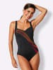 SUNFLAIR Badeanzug in schwarz-orange