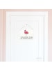 Mr. & Mrs. Panda Schild Flamingo Classic mit Spruch in Weiß