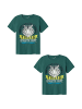 name it T-Shirt 2er-Set Kurzarm Rundhals Regular Fit Print in Grün-2