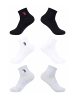 U.S. Polo Assn. U.S. POLO ASSN. Herren Halbsocken Quarter-Socken 6-er Pack P054 in Grau Meliert