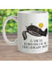 Mr. & Mrs. Panda Kaffeetasse Stinktier Ball mit Spruch in Weiß