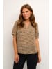 Kaffe Kurzarm-Bluse KAsally Regular fit in Grape Leaf  Diamond Print