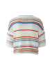 Oui Strickjacke in white red