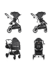 Moni Kinderwagen 2 in 1 Kali 22 kg in schwarz