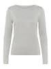Kaffe Strickpullover KAlizza Tight fit in Light Grey Melange