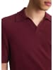 Marc O'Polo DENIM Strick-Poloshirt relaxed in Merlot Red