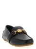 Moschino Schwarz Leder Slip-On Loafer