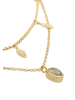 Elli Halskette 925 Sterling Silber Boho, Feder in Gold