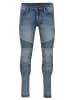 KOROSHI Jeans Biker Skinny Fit in blau