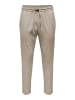Only&Sons Tapered Cropped Chino Hose ONSLINUS in Braun