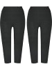 Erwin Müller Single-Jersey Capri-Leggings 2er-Pack in anthrazit meliert