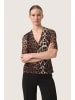 Soaked in Luxury Langarm-Bluse SLAldora Feminine Form in Leopard Pattern