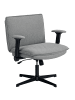 HOMCOM Bürostuhl-76L x 70B x 85-97H cm-Grau