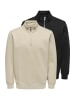 ONLY & SONS Sweatshirt Connor in Schwarz / beige