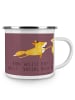Mr. & Mrs. Panda Camping Emaille Tasse Verlobung Abenteuer mit S... in Kaffa Coffee